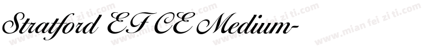 Stratford EF CE Medium字体转换